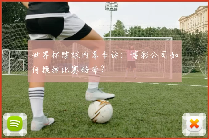 世界杯赌球内幕专访:博彩公司如何操控比赛赔率?