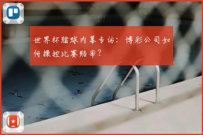 世界杯赌球内幕专访：博彩公司如何操控比赛赔率？