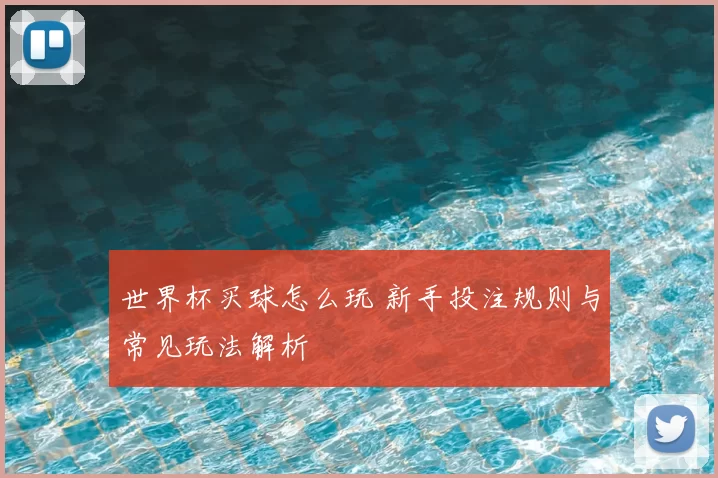 世界杯买球怎么玩 新手投注规则与常见玩法解析